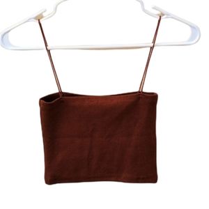 Brown Halter top No brand